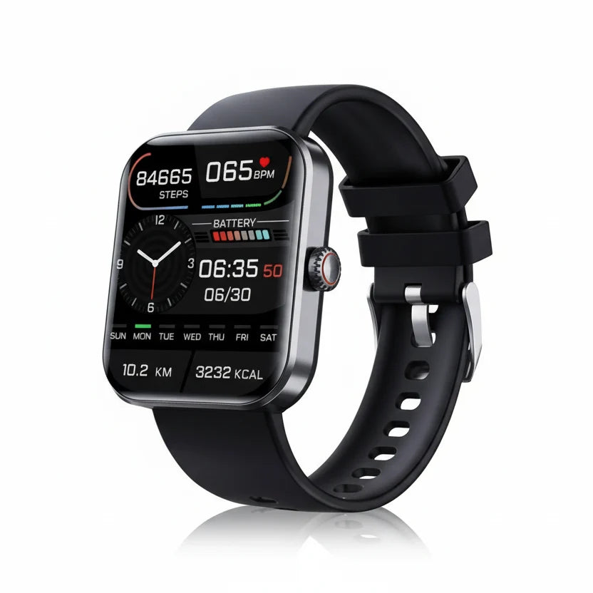 Smartwatch Non-Invasive Glucose Trend Tracking Heart Rate & Sleep Monitoring
