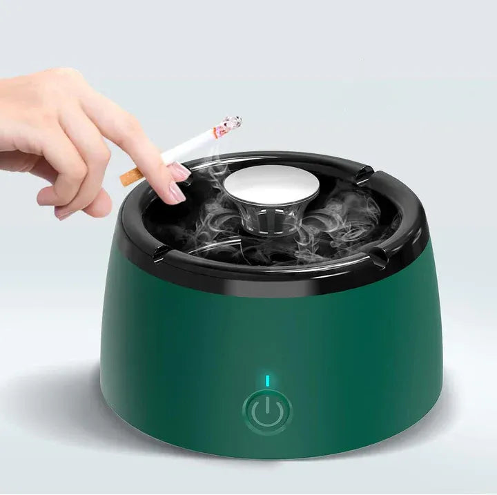 Smokeless Ashtray Activated Carbon Filter Rechargeable 5-Hour Battery