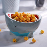 Snack Bowl Ceramic Shark Jaw Design 20 Oz Capacity