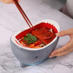 Snack Bowl Ceramic Shark Jaw Design 20 Oz Capacity