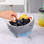 Snack Bowl Ceramic Shark Jaw Design 20 Oz Capacity