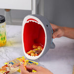Snack Bowl Ceramic Shark Jaw Design 20 Oz Capacity