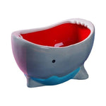 Snack Bowl Ceramic Shark Jaw Design 20 Oz Capacity