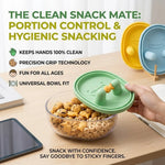 Snack Bowl Silicone One-Press Dispenser
