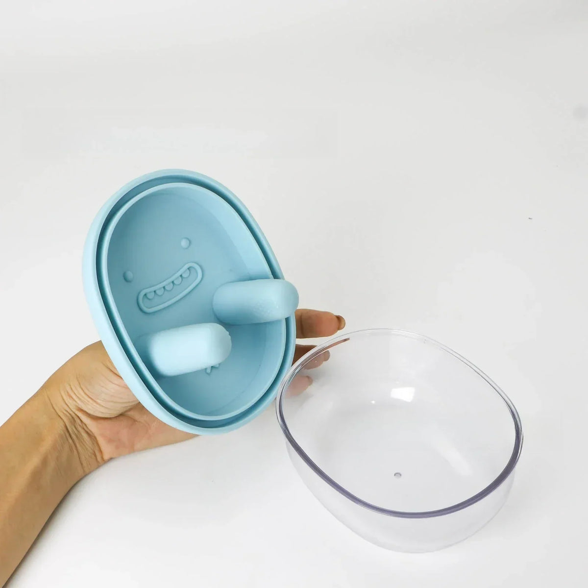 Snack Bowl Silicone One-Press Dispenser