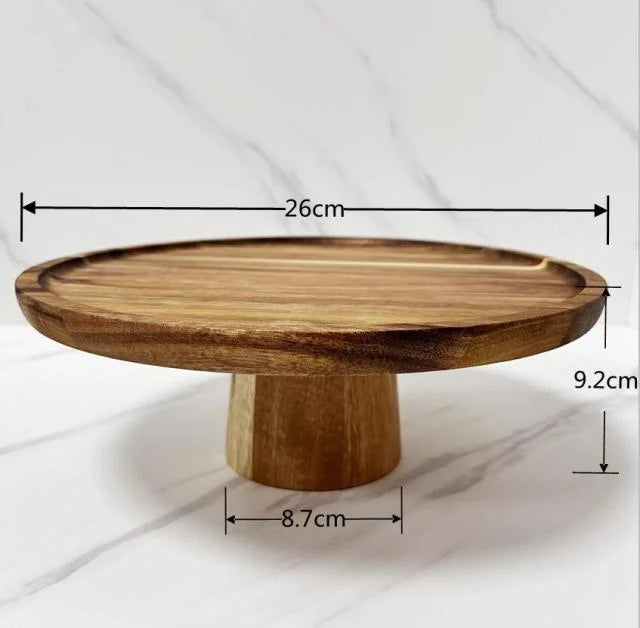 Snack Plate Round Wood Japanese-Inspired Design Five Sizes