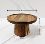 Snack Plate Round Wood Japanese-Inspired Design Five Sizes