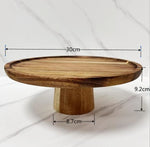Snack Plate Round Wood Japanese-Inspired Design Five Sizes