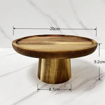 Snack Plate Round Wood Japanese-Inspired Design Five Sizes