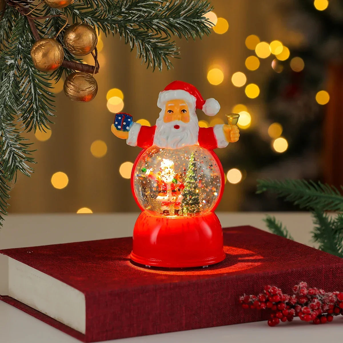 Snow Globe LED Illuminated Battery Powered