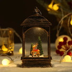 Snow Globe Lantern LED Lights & Shimmering Snow