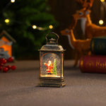 Snow Globe Lantern LED Lights & Shimmering Snow