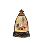 Snow Globe Lantern Snowman Scene & LED Lighting