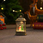 Snow Globe Lantern Sparkling Snow Effect & Warm Light