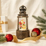 Snow Lantern Moving Snowman Scene & Warm LED Light