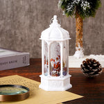 Snow Lantern Rotating Scene Warm LED Battery Powered