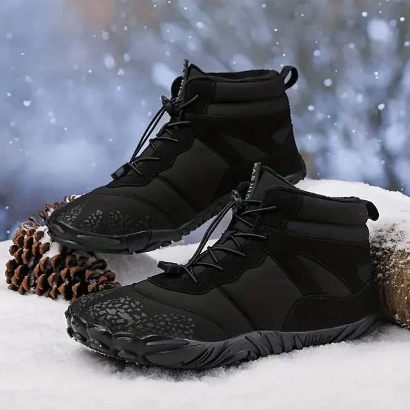 Snow Shoes Fleece-Lined Waterproof Canvas & Rubber Outsole