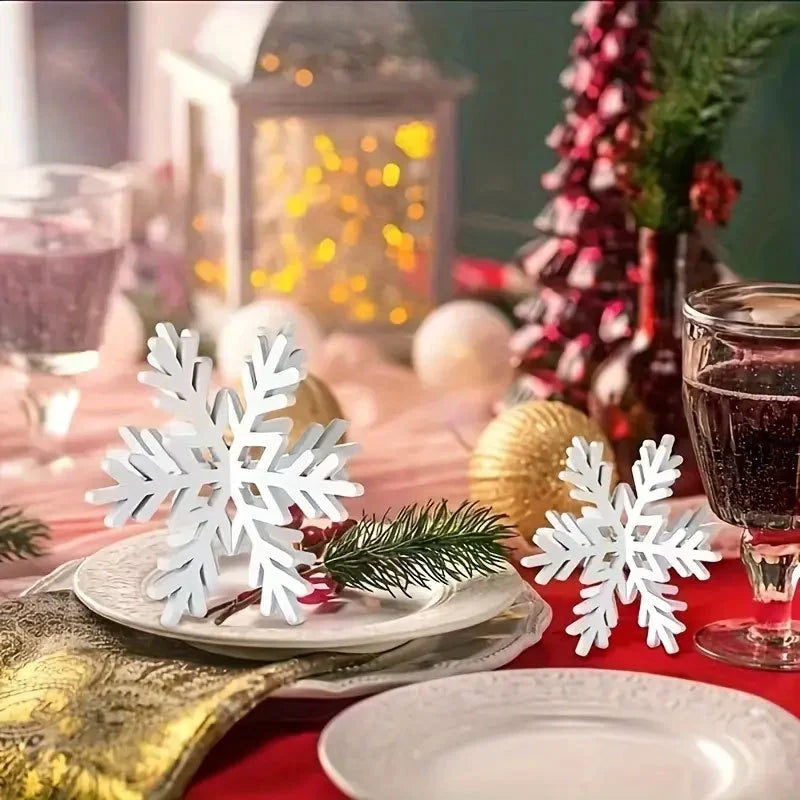 Snowflake Ornament White Lightweight & Durable Easy Hang