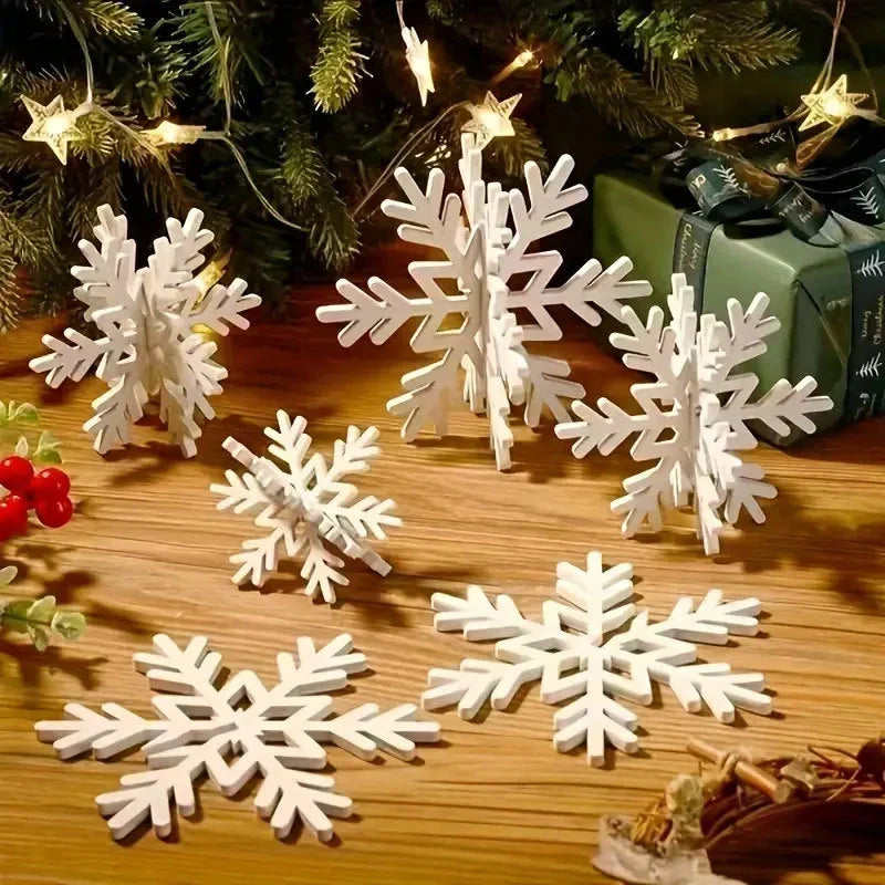 Snowflake Ornament White Lightweight & Durable Easy Hang