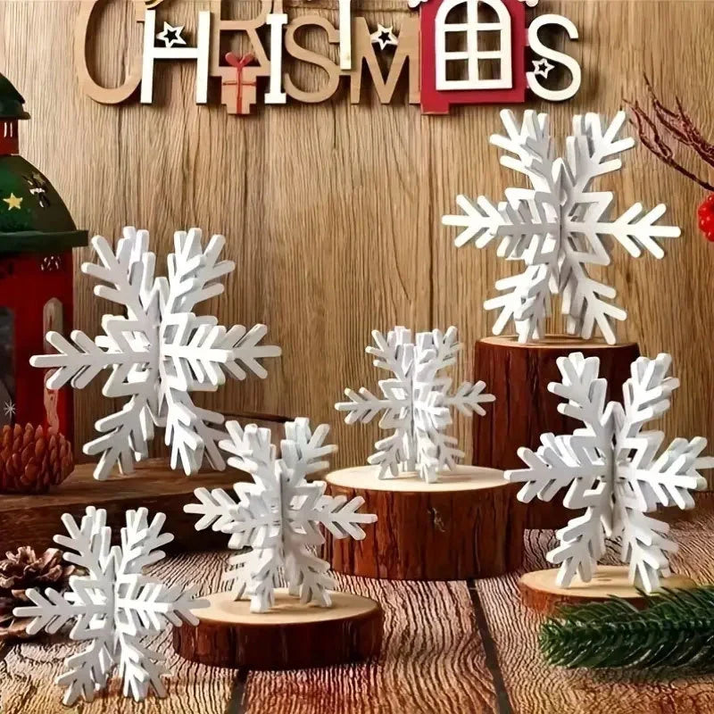 Snowflake Ornament White Lightweight & Durable Easy Hang