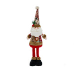 Snowman Figure Textile Body Sturdy Plastic Base