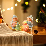 Snowman Figurine LED-Lit Shelf & Table Decor
