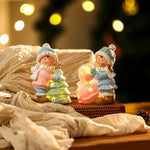Snowman Figurine LED-Lit Shelf & Table Decor