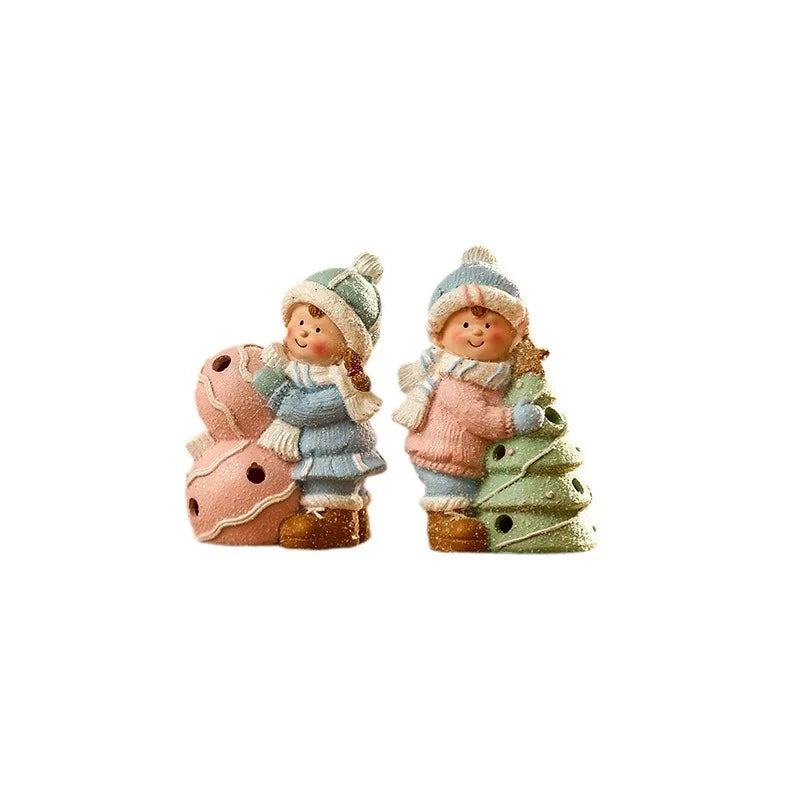 Snowman Figurine LED-Lit Shelf & Table Decor