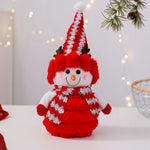 Snowman Figurine Soft Fabric & Festive Design Multiple Sizes