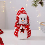 Snowman Figurine Soft Fabric & Festive Design Multiple Sizes