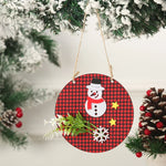 Snowman Ornament Felt & Cardboard Easy Hang