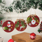 Snowman Ornament Felt & Cardboard Easy Hang
