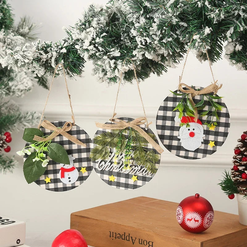 Snowman Ornament Felt & Cardboard Easy Hang
