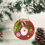 Snowman Ornament Felt & Cardboard Easy Hang