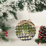 Snowman Ornament Felt & Cardboard Easy Hang