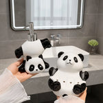 Soap Dispenser Ceramic Panda Design Pump-Top