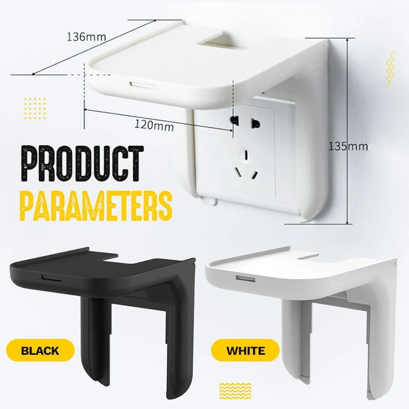 Socket Shelf No-Drill Built-In Cable Management