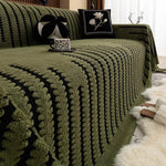 Sofa Cover Blanket Plush Tufted Microfiber Machine Washable