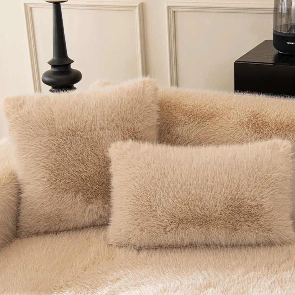 Sofa Cover Faux Fur Non-Slip Machine Washable