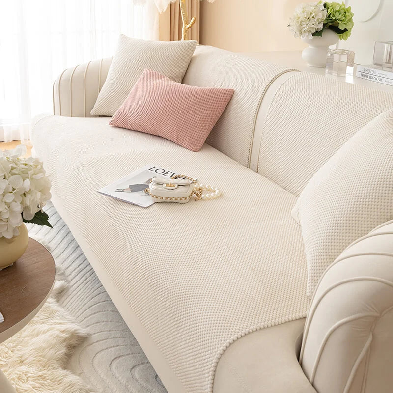 Sofa Cover Plush Fabric Non-Slip Machine Washable