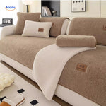 Sofa Cover Plush Faux Fur Non-Slip Backing