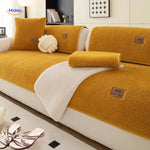 Sofa Cover Plush Faux Fur Non-Slip Backing