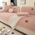 Sofa Cover Plush Faux Fur Non-Slip Backing