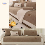 Sofa Cover Plush Faux Fur Non-Slip Backing