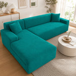 Sofa Cover Polyester Machine Washable for L-Shaped Sofas