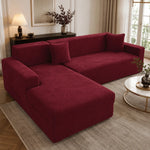 Sofa Cover Polyester Machine Washable for L-Shaped Sofas