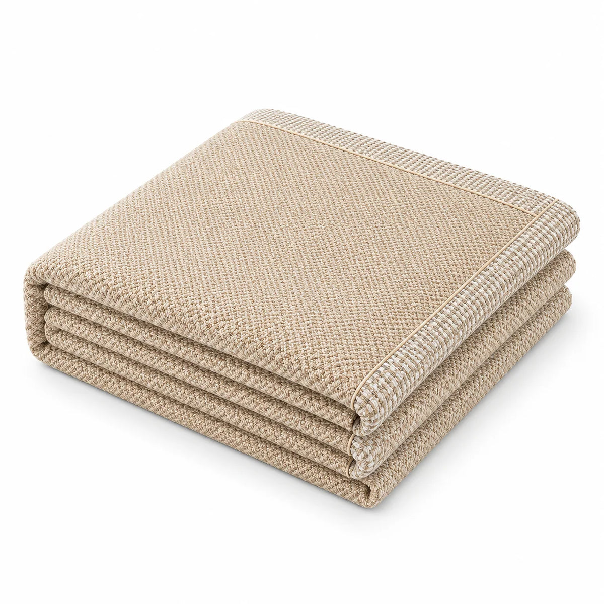 Sofa Cover Quilted Cotton-Linen Blend Non-Slip Backing