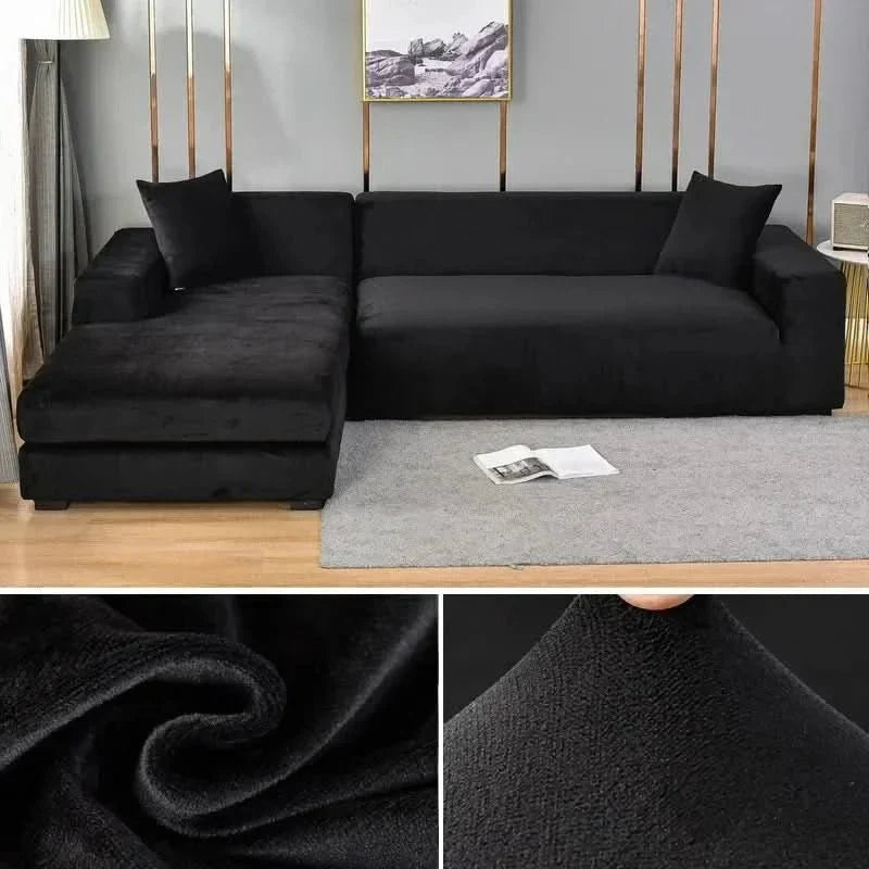 Sofa Cover Stretch Velvet Non-Slip Machine Washable