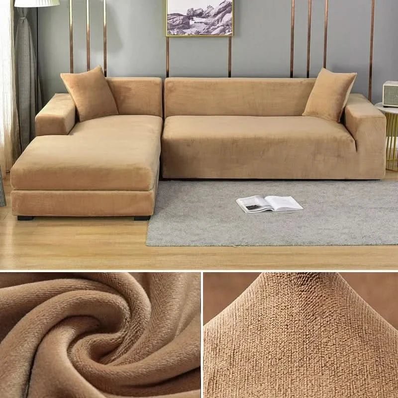 Sofa Cover Stretch Velvet Non-Slip Machine Washable