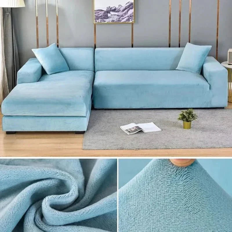 Sofa Cover Stretch Velvet Non-Slip Machine Washable